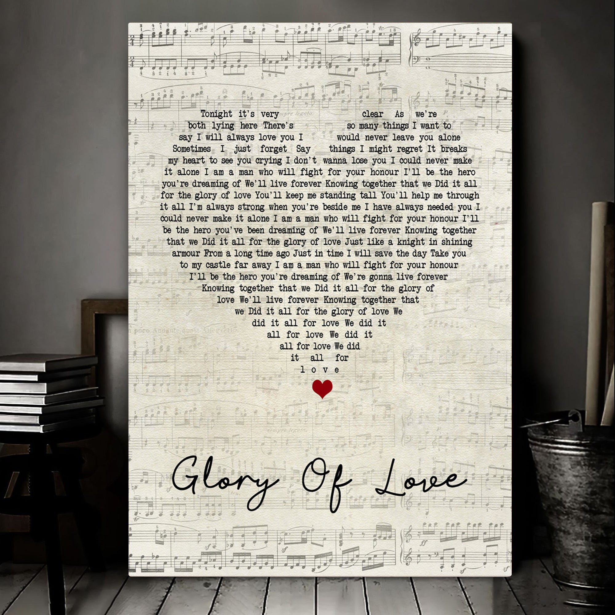 Peter Gabriel In Your Eyes Script Heart Song Lyric Music Art Print Canvas Print Frames