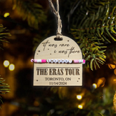 It Was Rare, I Was There Personalized Friendship Bracelet Ornament, Eras Tour Ornament, Gift For Swifties