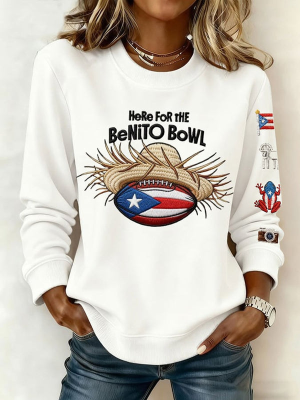 Here For The Benito Bowl LX Jersey, Bad Bunny Football 2026 Shirt, Game Day Shirt