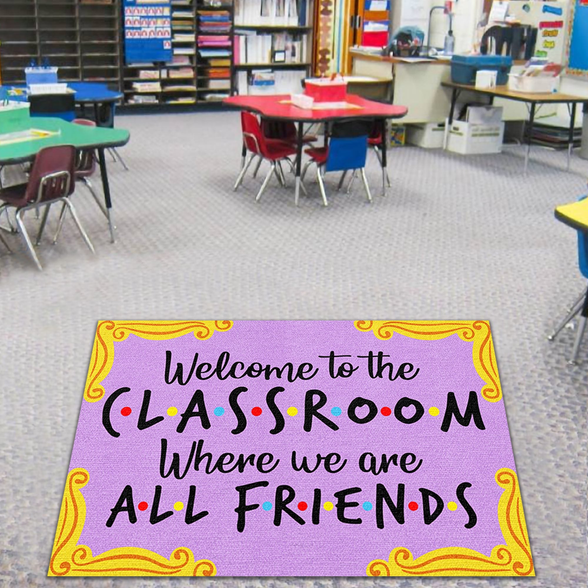 Welcome To The Classroom Doormat, Teacher Appreciation Gift, Back to School Gift