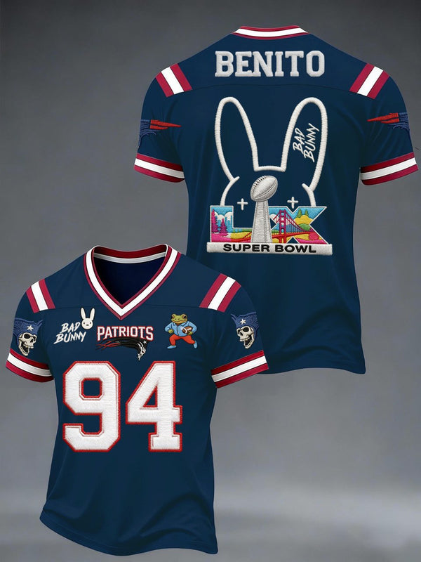 LX Benito Bowl Bad Bunny Jersey Tee, The Big Game Football Shirt, Bunny Bowl Football Tee