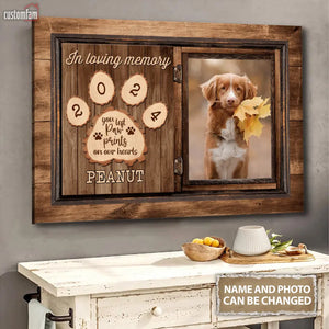 Personalized Photo Canvas Wall Art, Memorial Gifts For Dog Lovers 1