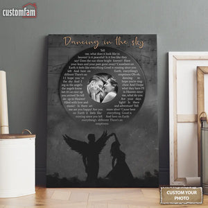 Personalized Photo Song Lyrics Canvas Prints, Vinyl Record Street Sign Style, Canvas Memorial Wall Art, Memorial Gifts 1