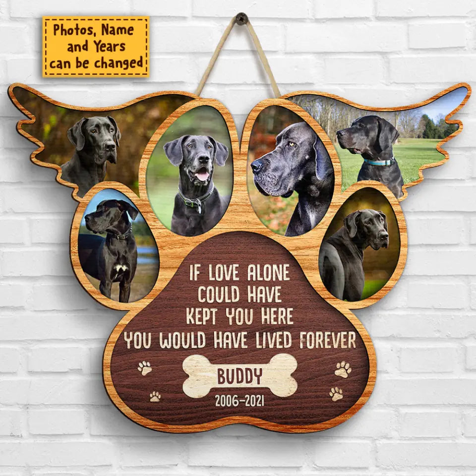 You Were My Favorite Hello And My Hardest Goodbye Personalized Shaped Wood Sign, Gift For Pet Lovers