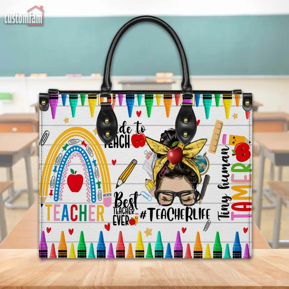 Teacher Life Custom Elementary Teacher Bag, Teacher Appreciation Gifts