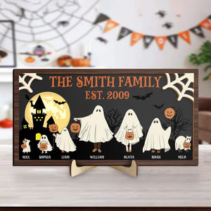 Halloween-Ghost-Family-Personalized-Shaped-2-Layers-Wooden-Plaque_1