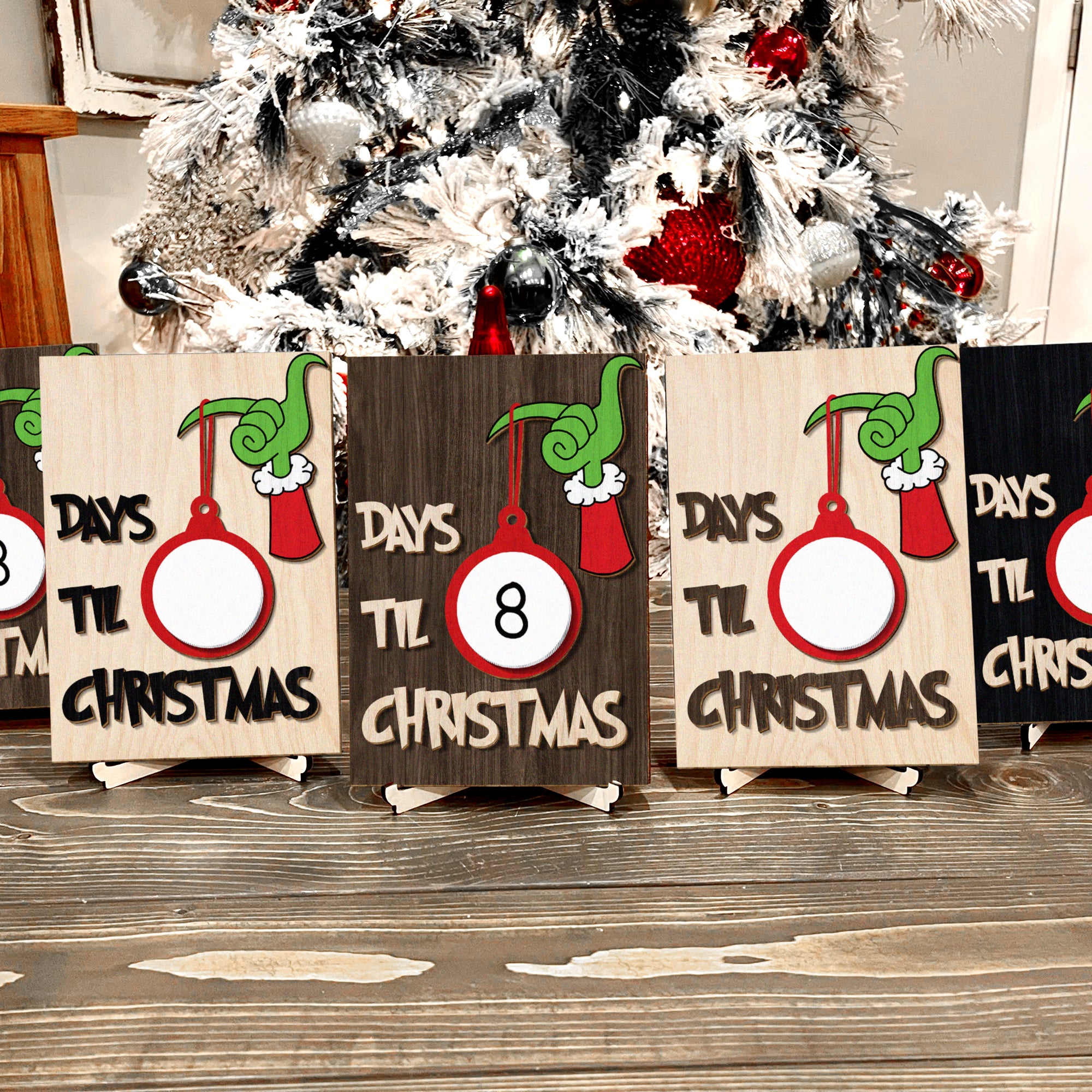 Days Till Christmas Countdown Sign, Grinchmas  Countdown, Christmas Decor