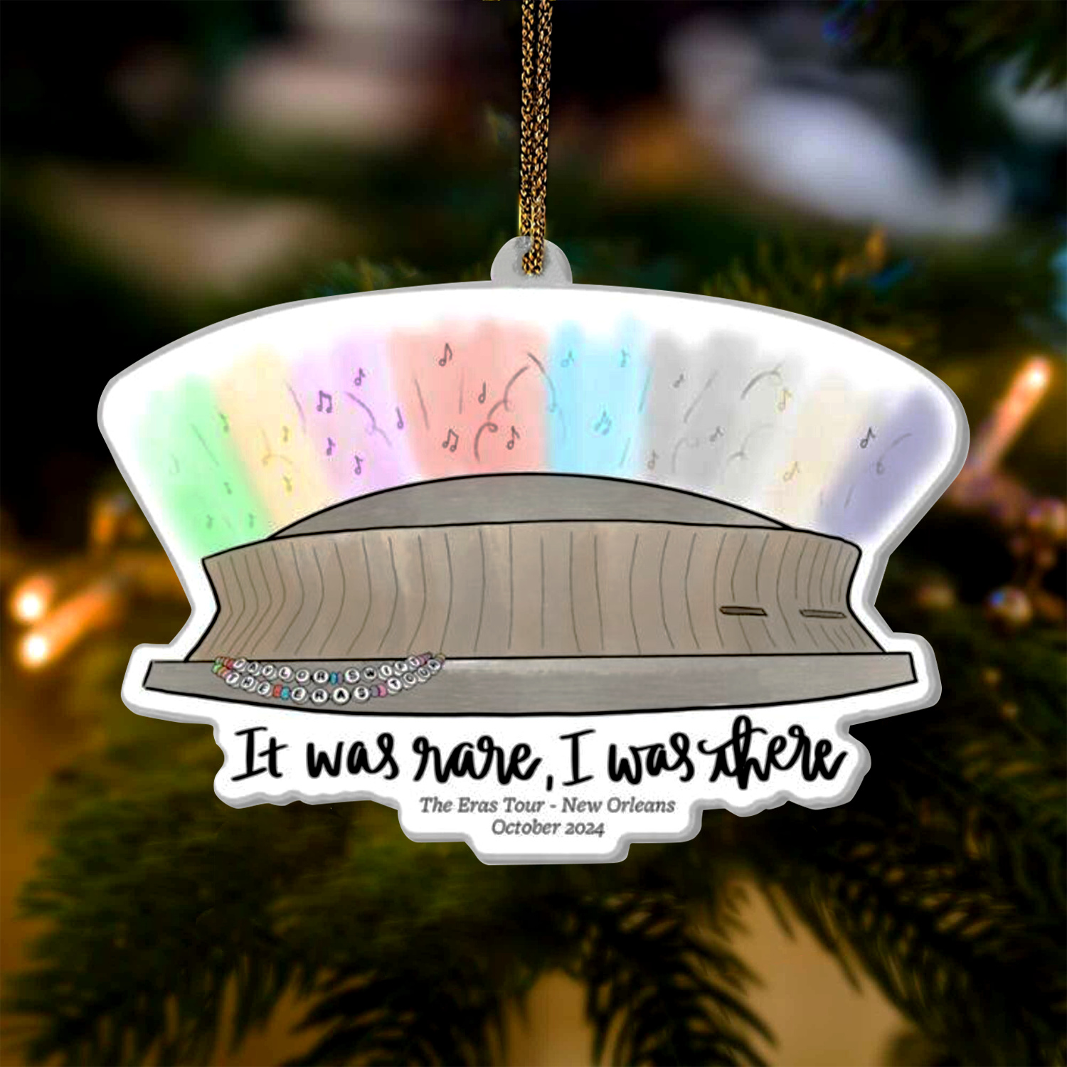 New Orleans Eras Tour Ornament Christmas Acrylic Ornament, Gift For Swifties