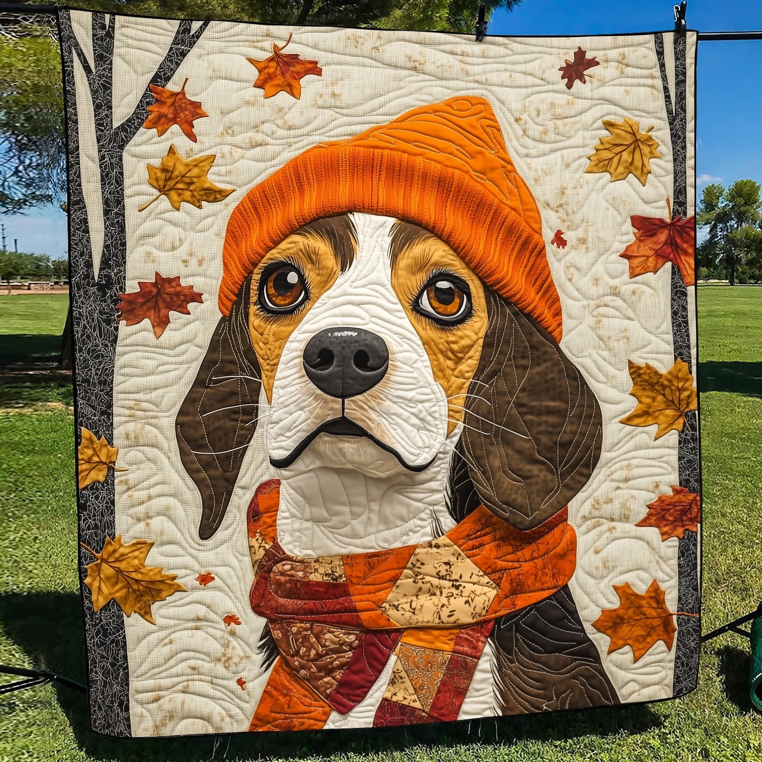 Adorable Beagle Art Blanket, Bedroom Decor, Gift For Dog Lovers