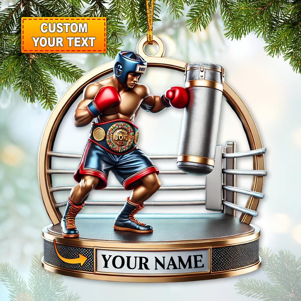 Boxing Gloves Christmas Ornament, Boxing Christmas Gift, Boxing Tree Ornament