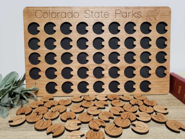 Colorado State Parks Tracker, Gift For Nature Lover, Wooden Tracker