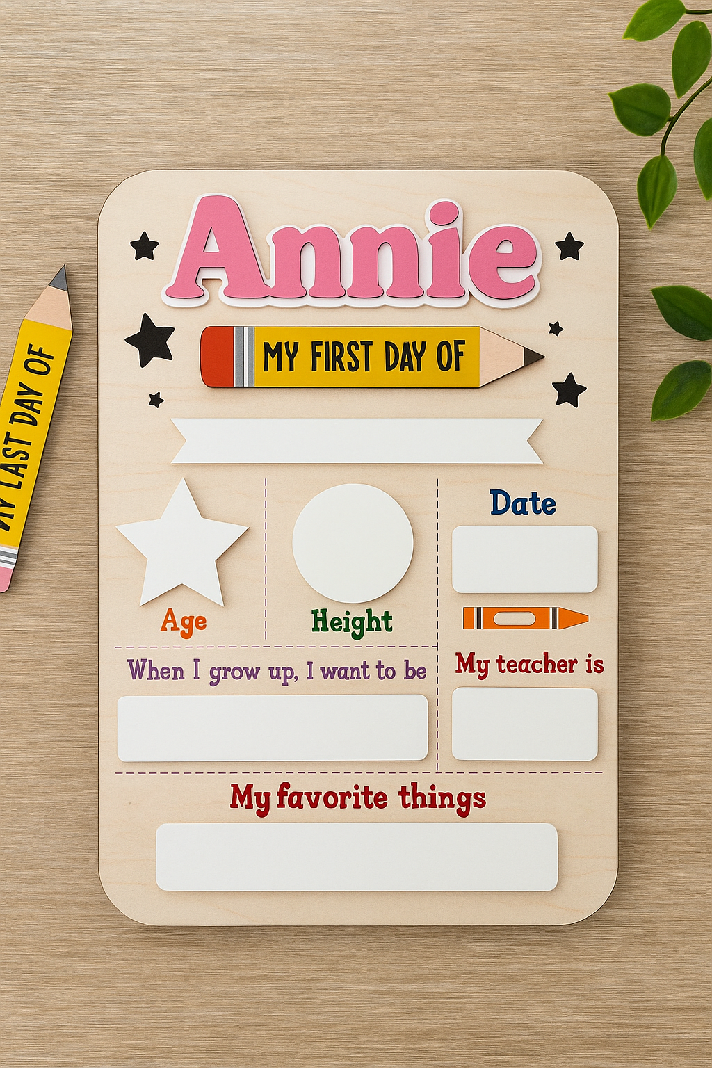 First Day of Kindergarten Sign, 1st Day of Preschool Sign, Back to School, Teacher Appreciation Gifts
