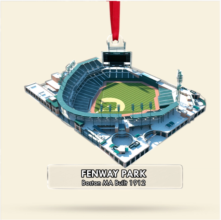 Personalized AL Central Baseball Stadium Field Ornaments, Gift For Baseball Lovers