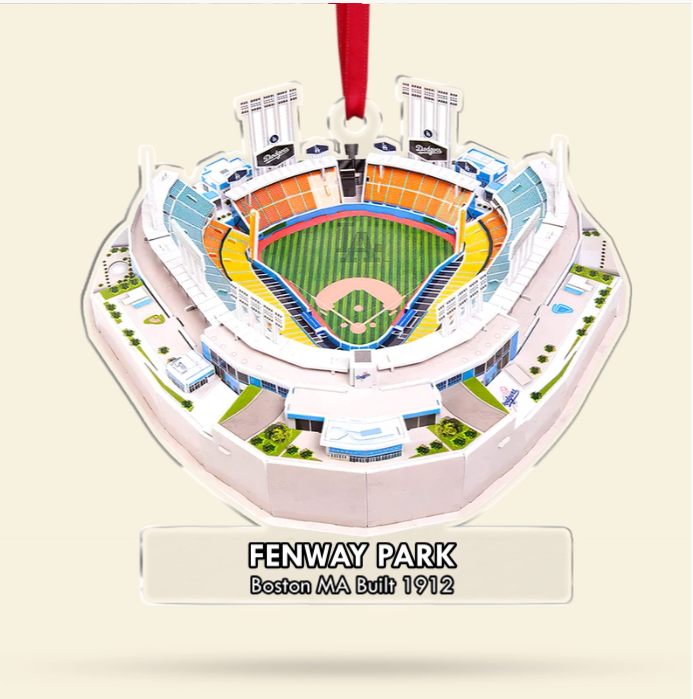 Personalized NL West Baseball Stadium Field Ornaments, Gift For Baseball Lovers