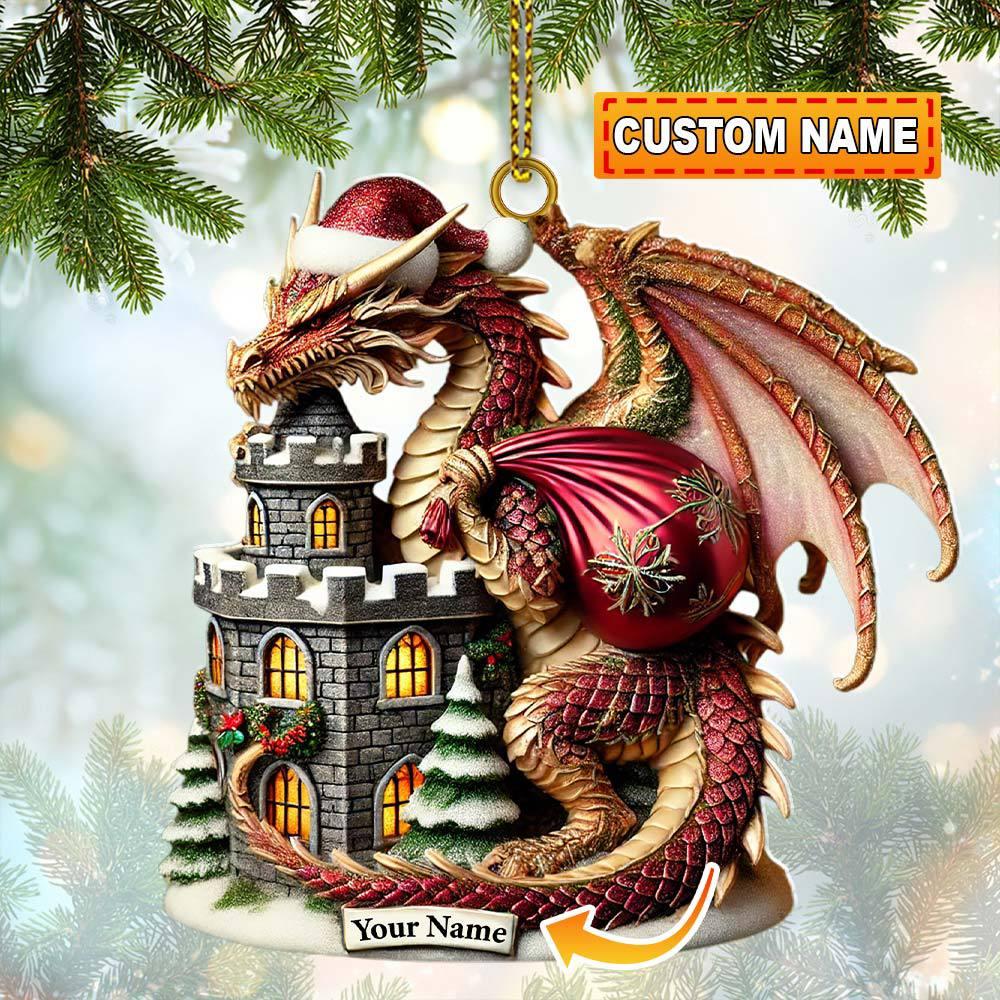 Dragon King, Personalized Dragon Ornament, Christmas Gift For Dragon Lovers