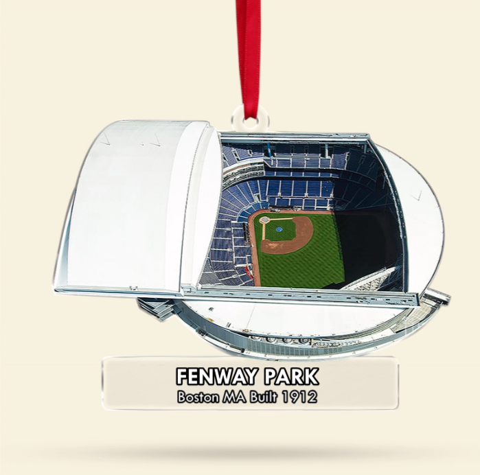 Personalized NL East Baseball Stadium Field Ornaments, Gift For Baseball Lovers