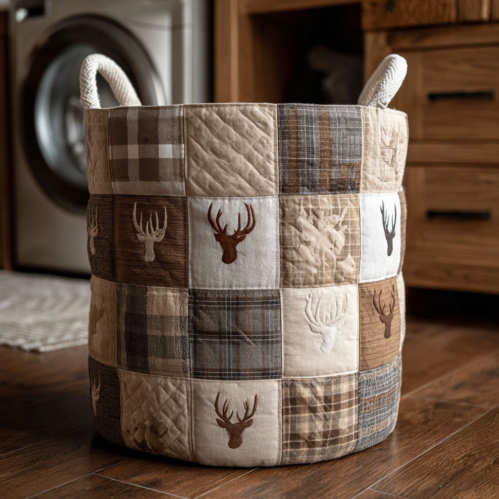 Woodland Buck Laundry Basket Laundry Gifts, Housewarming Gift Ideas, Mother's Day Gifts