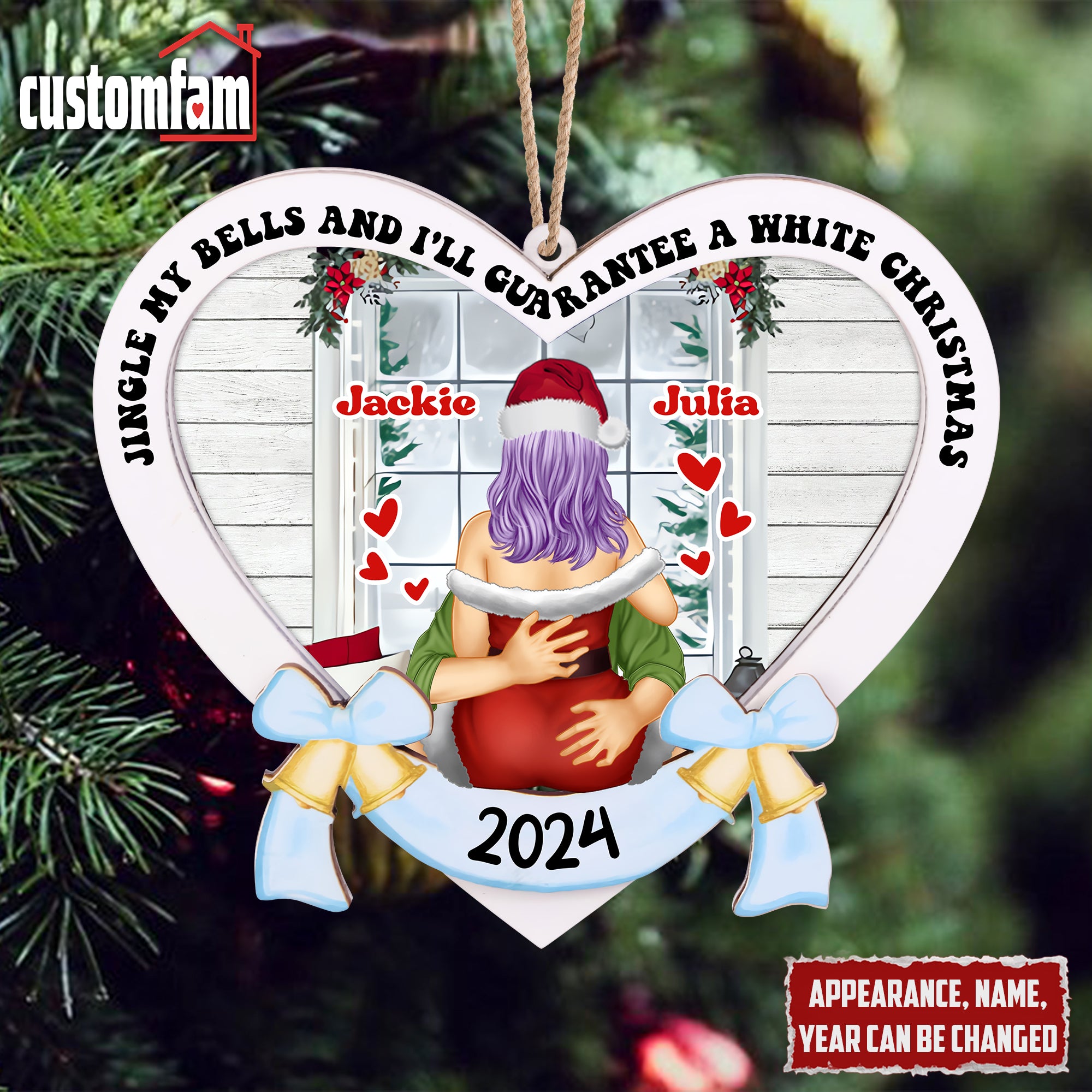 Jingle My Bells Personalized Funny Christmas Ornaments, Gifts For Couple