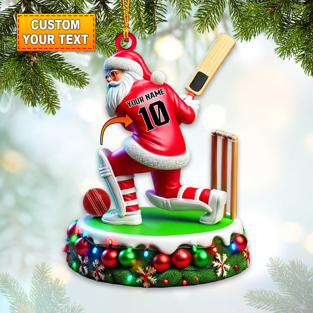 Cricket Santa, Gifts For Cricket Lovers, Personalized Cricket Bat