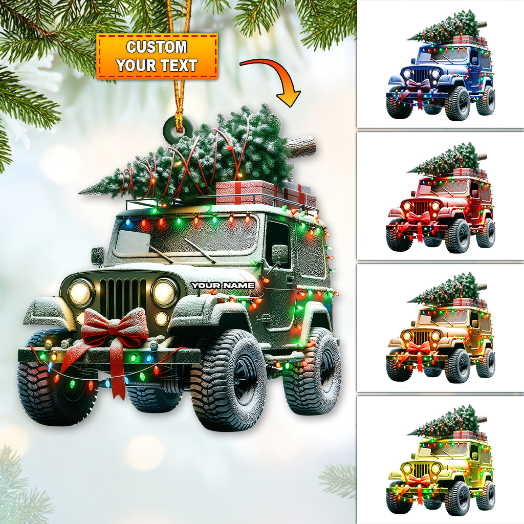 Christmas Tree Truck Ornament, Christmas Gift, Holiday Decor For Truck Lovers