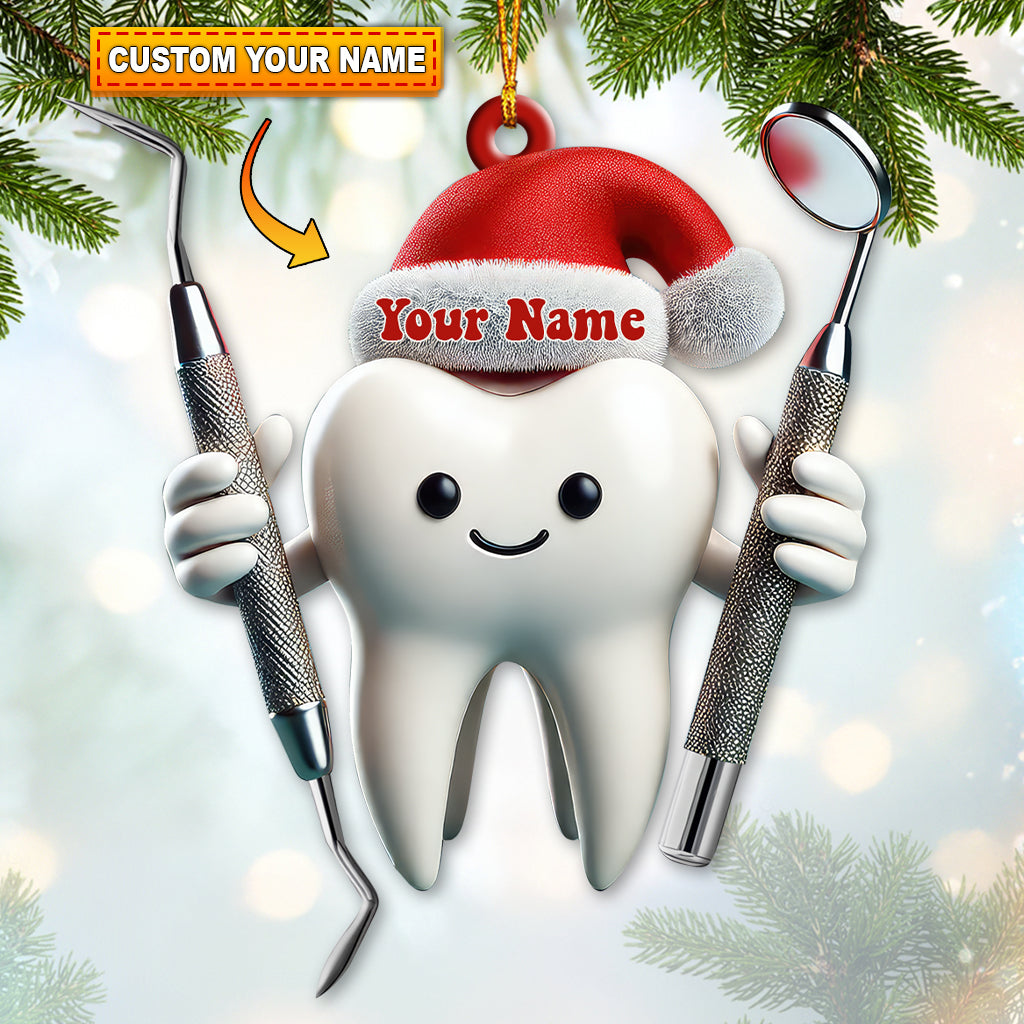 Dental Ornaments, Personalized Dental Christmas Ornament, Christmas Decor