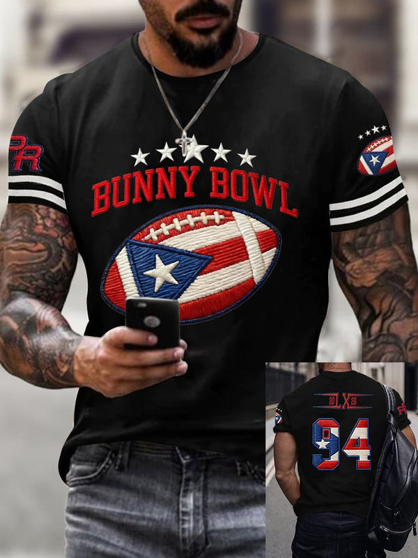 Here For The Benito Bowl Halftime 2026, Bad Bunny Football Shirt, Game Day Bunny Shirt