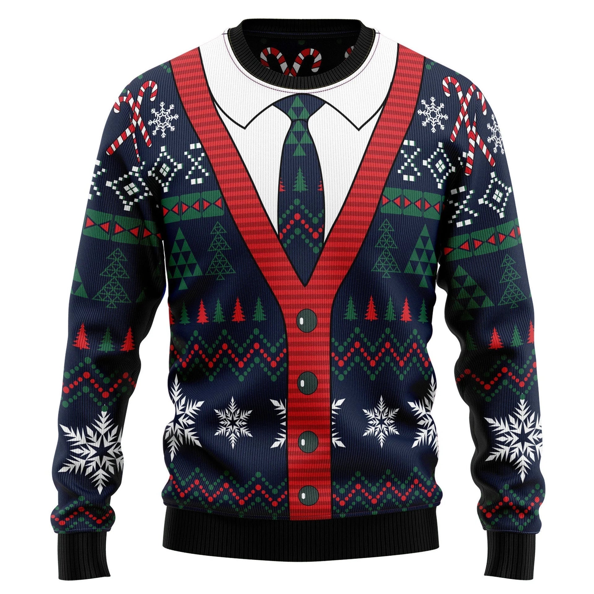 Cardigan Ugly Christmas Sweater, Unique Christmas Gift