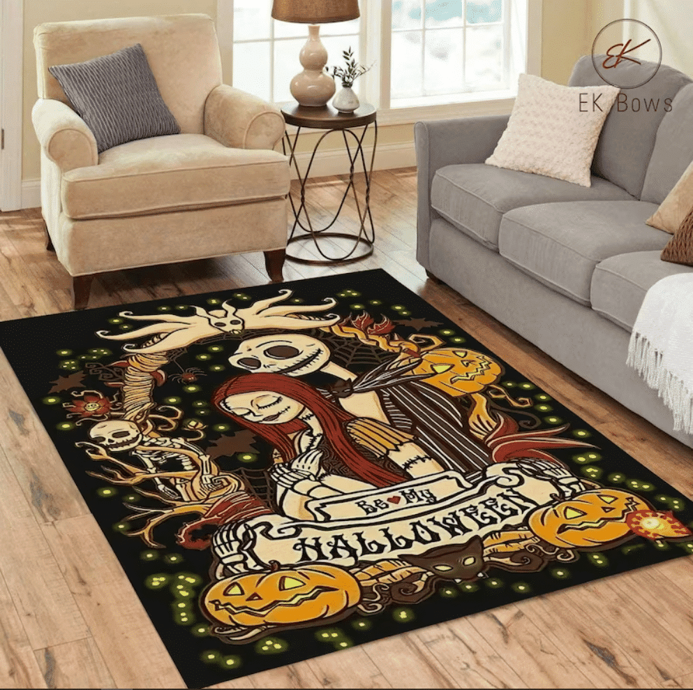 Be My Halloween Nightmare Before Christmas Halloween Area Rug Carpet