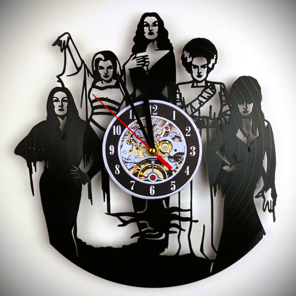 Scream Queens Inspired Vinyl Classic Clock, Horror Movie Lover Gift, Halloween Decor