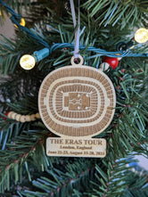 The Eras Tour London England Stadium Ornament, Personalized Christmas Ornament