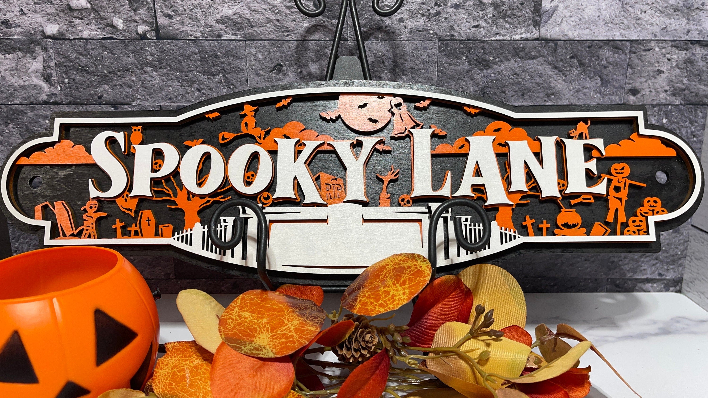 Personalized Halloween Street Sign, Halloween Street, Haunted Highway, Spooky Lane, Halloween Decor