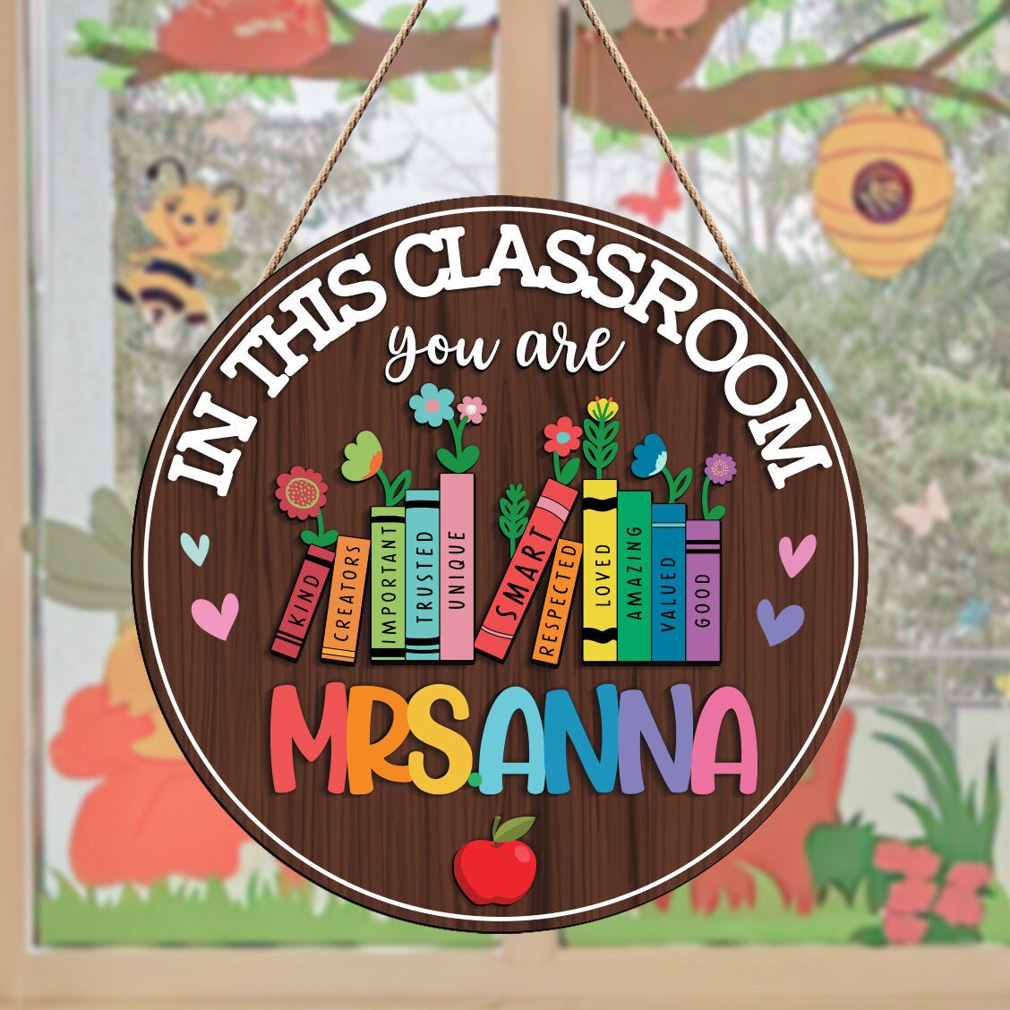 In This Classroom You Are Personalized Classroom Wooden Sign, Back To School Gifts