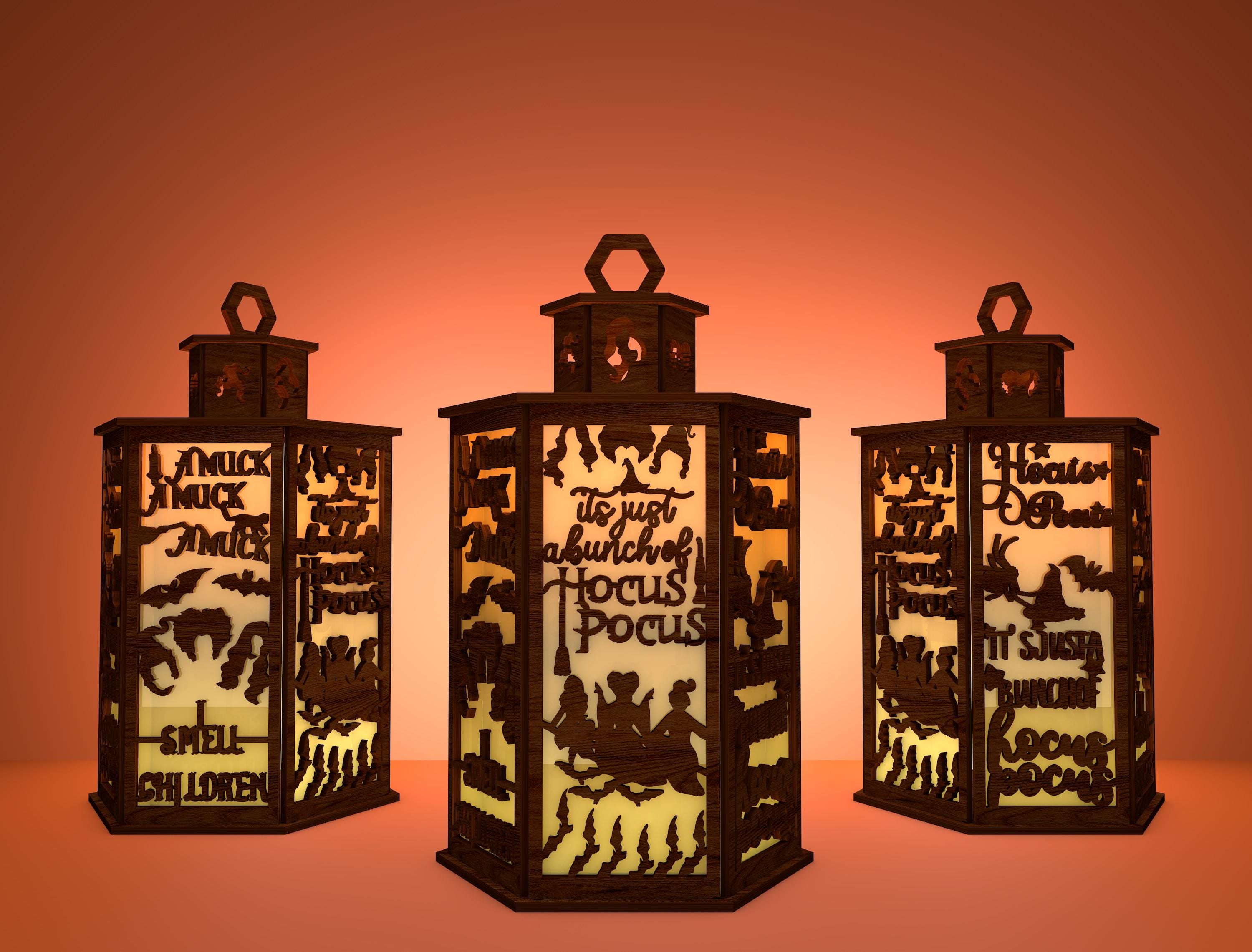 Smell Children Halloween Lantern Box, Horror Candle Lamp, Halloween Decor