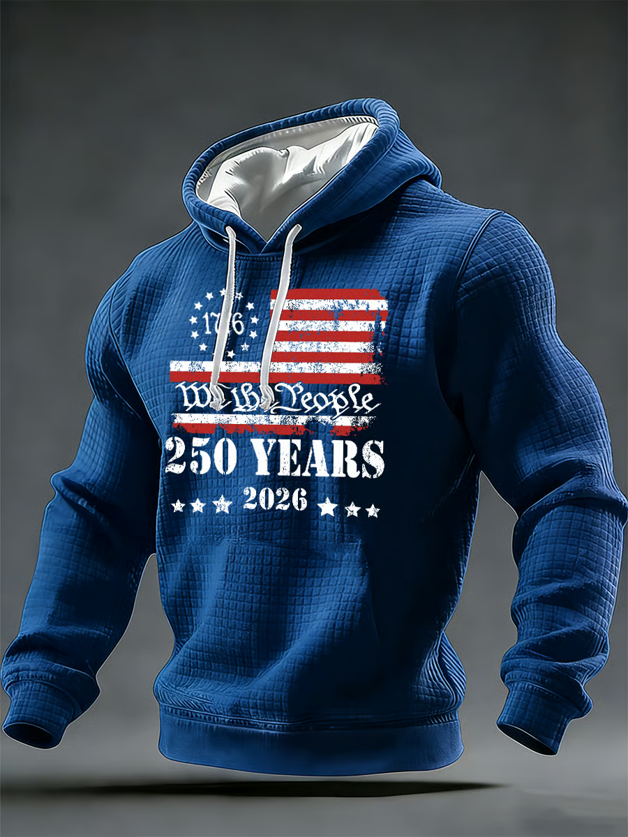 USA 250th Birthday Hoodie Independence Day 1776–2026 Apparel, Pullover Hoodie 4th Of July Gift