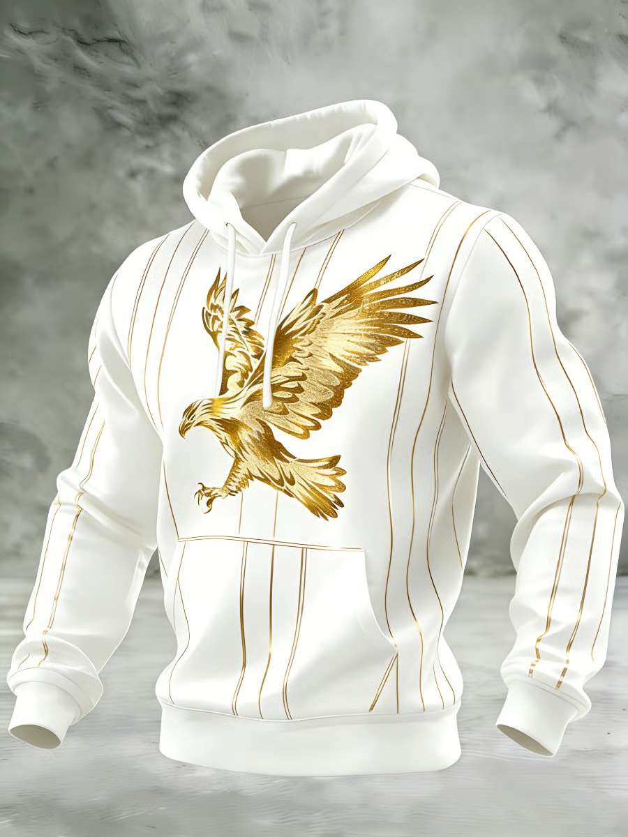 Golden White USA 250th Anniversary Hoodie, Independence Day Apparel, Hooded Jumper 4th Of July Gift