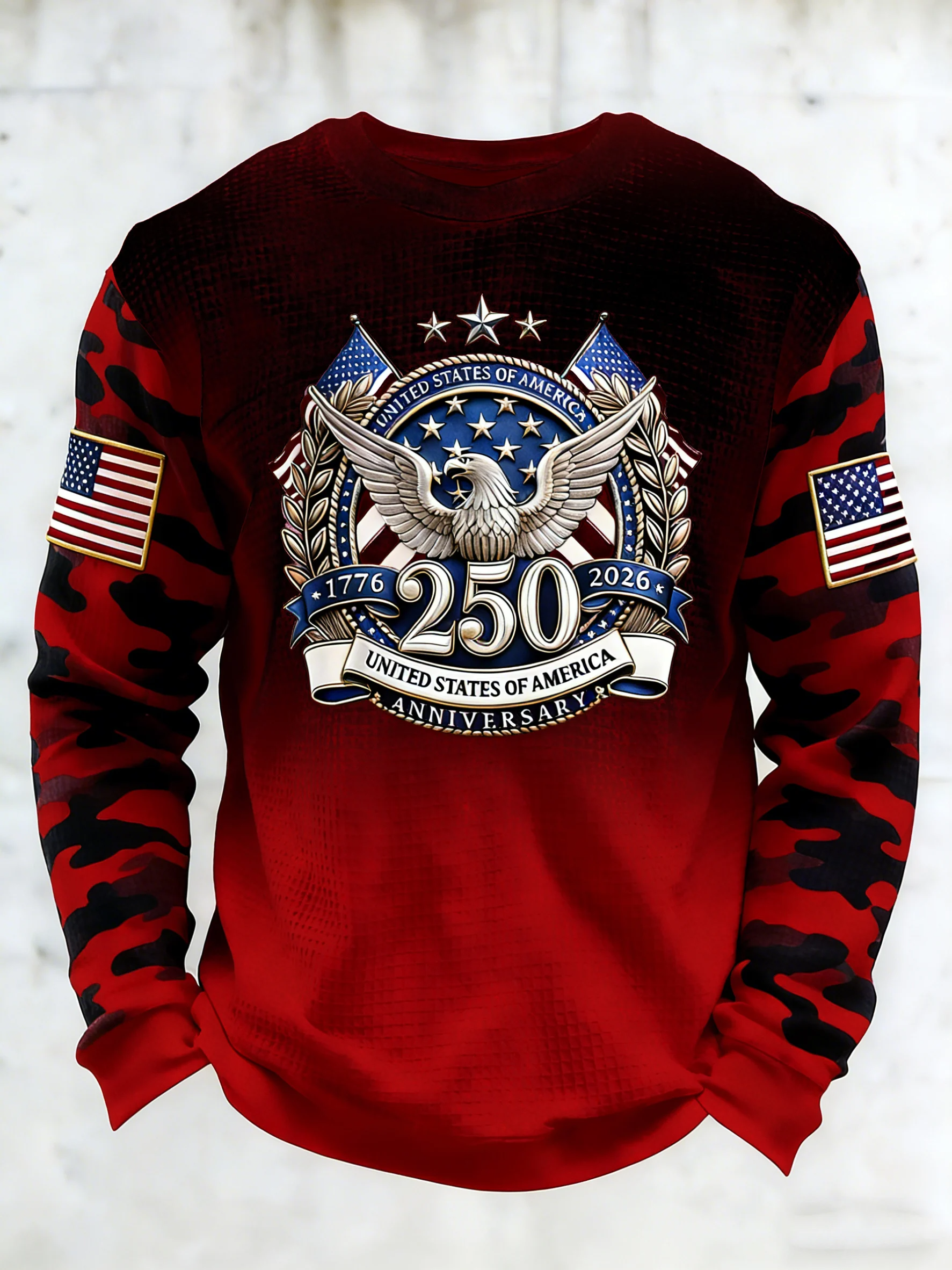 America 250th Celebration 250 Years Eagle American Flag Unisex Shirt, American Pride Tee, Patriotic Gift