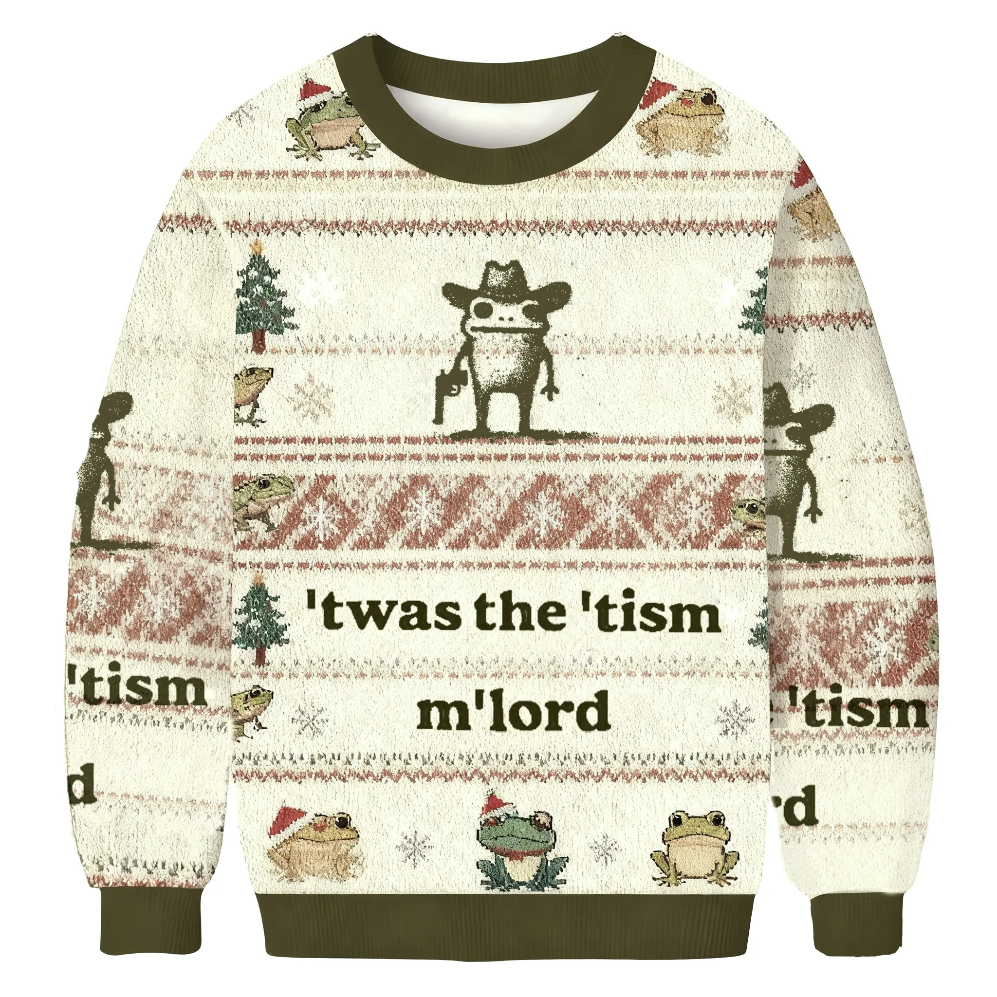 Twas The Tism Mlord Funny Ugly Sweater, Ugly Xmas Sweater, Christmas Ugly Sweatshirt