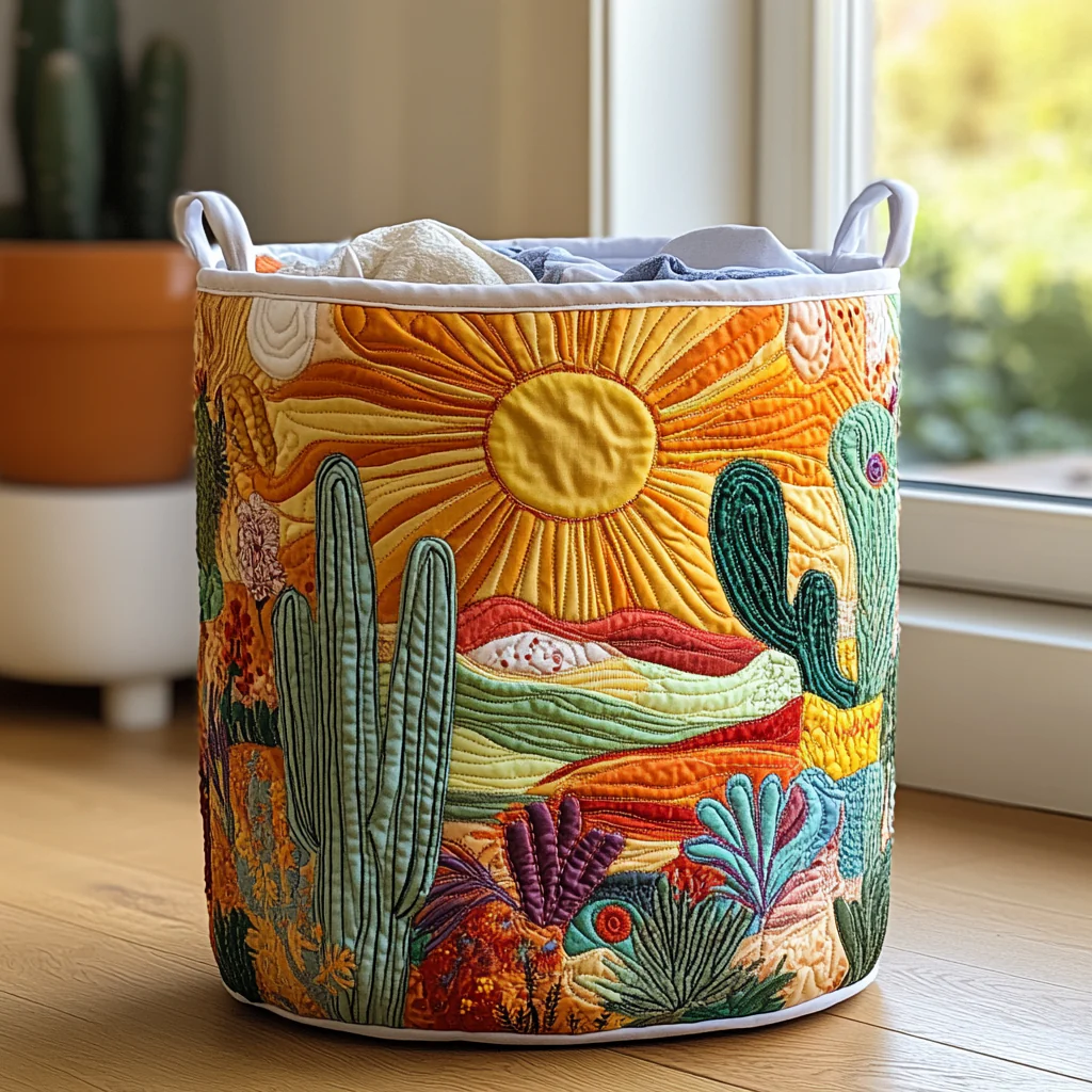 Desert Sunrise Laundry Basket, Laundry Gifts, Housewarming Gift Ideas