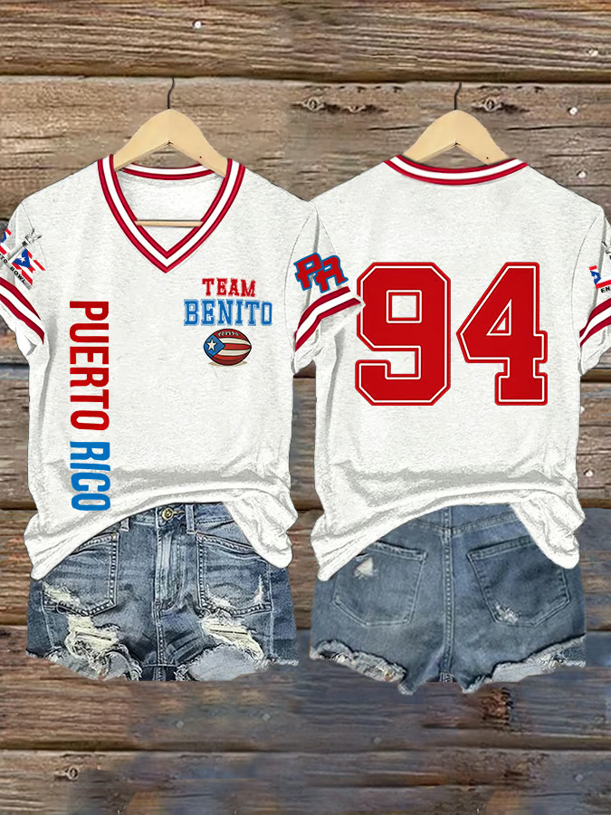 Big Game Bad Bunny Puerto Rican Rapper Print T-Shirt, The Big Game Football Shirt, Bad Bunny Gift Jersey Football Shirt