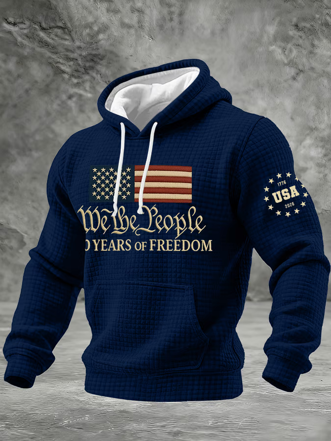 250th Anniversary Of Freedom We The People Navy Hoodie, Pullover Hoodie 4th Of July Gift