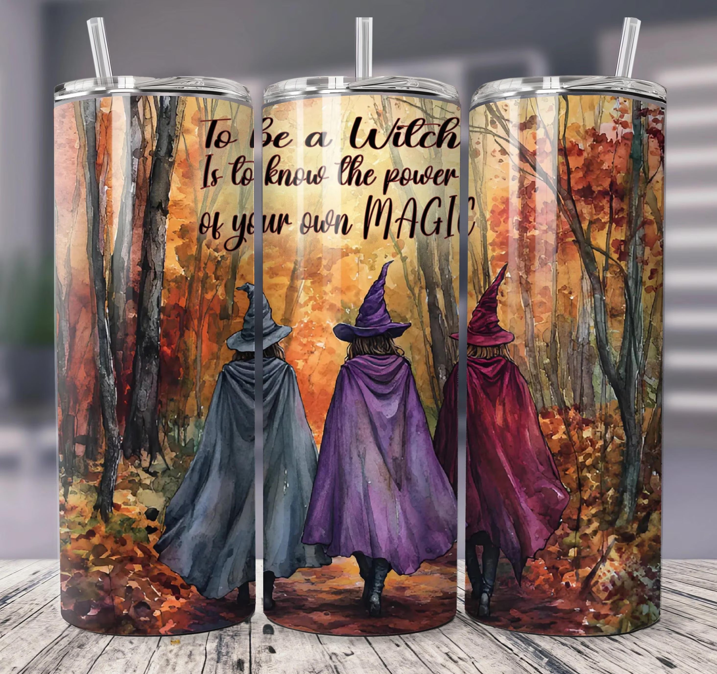 Witches 20oz 30oz Tumbler, Halloween Sisters, Halloween Costumes, Halloween Gifts