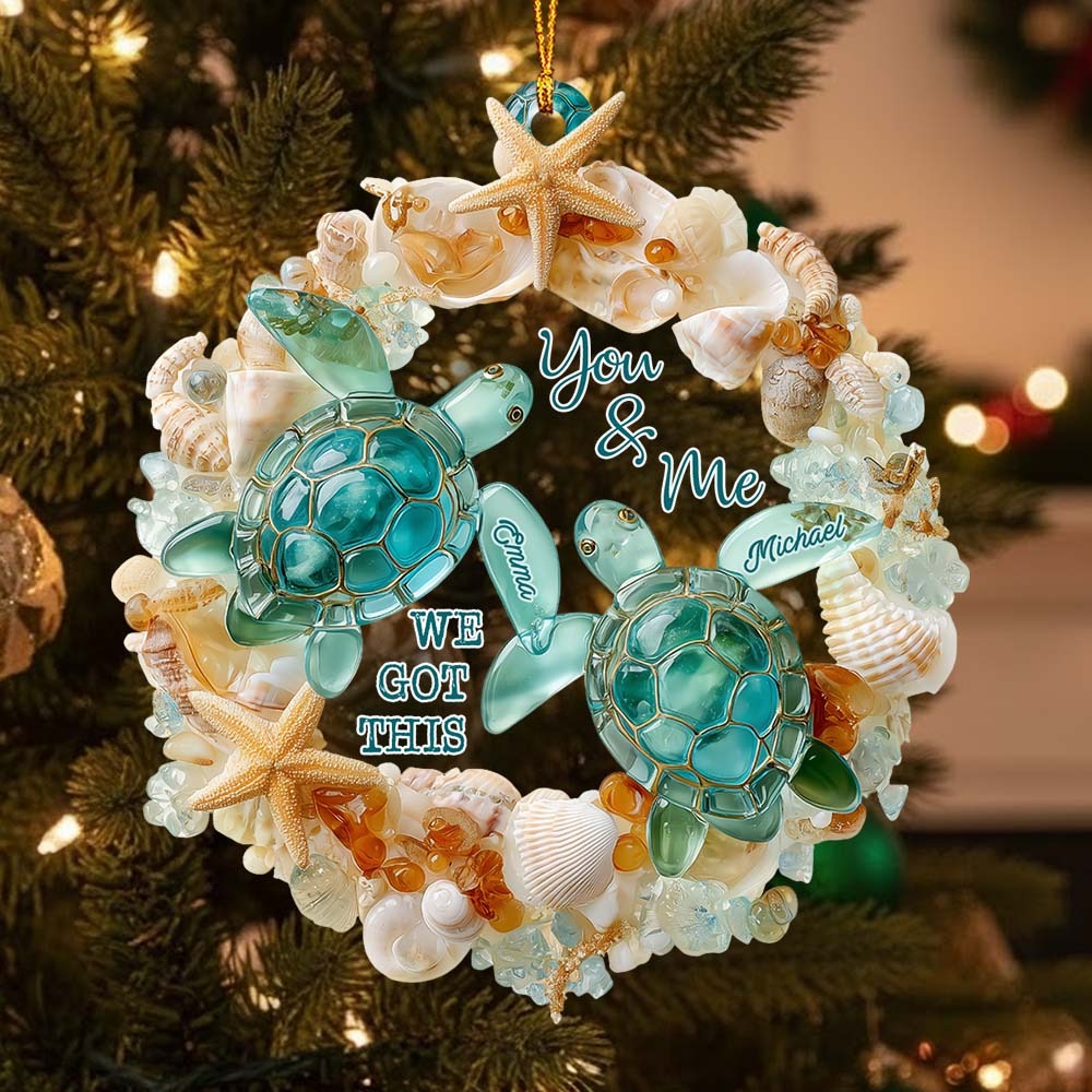 You & Me We Got This Custom Name Acrylic Ornament, Christmas Gift Ideas For Couples