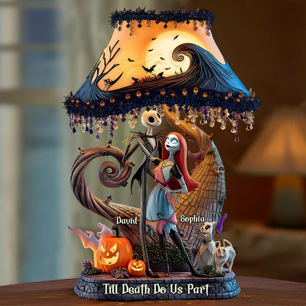 Till Death Do Us Part Horror Couple Custom Shaped Acrylic Plaque, Unique Valentine's Day Gifts For Spooky Couples