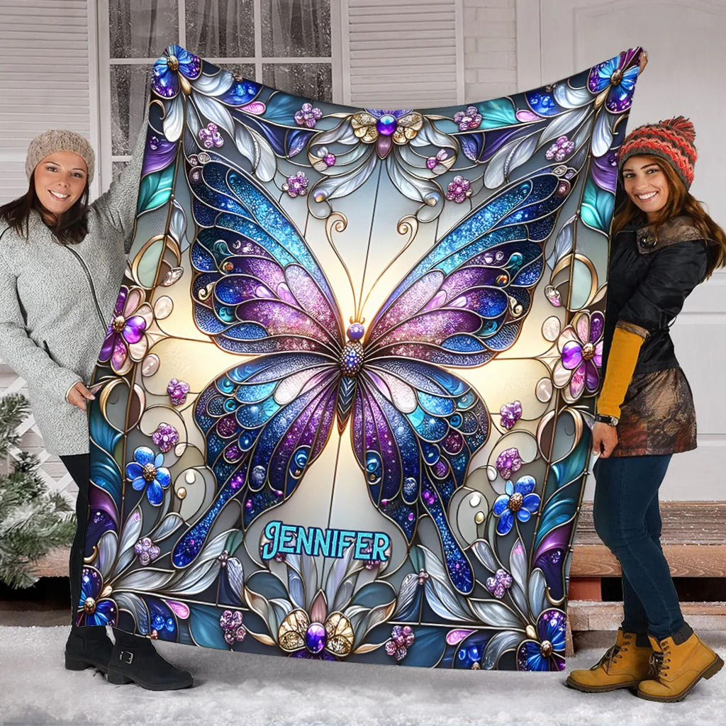 Beautiful Butterfly Blanket, Butterfly Blanket, Valentine's Day Blanket, Couple Halloween Gift