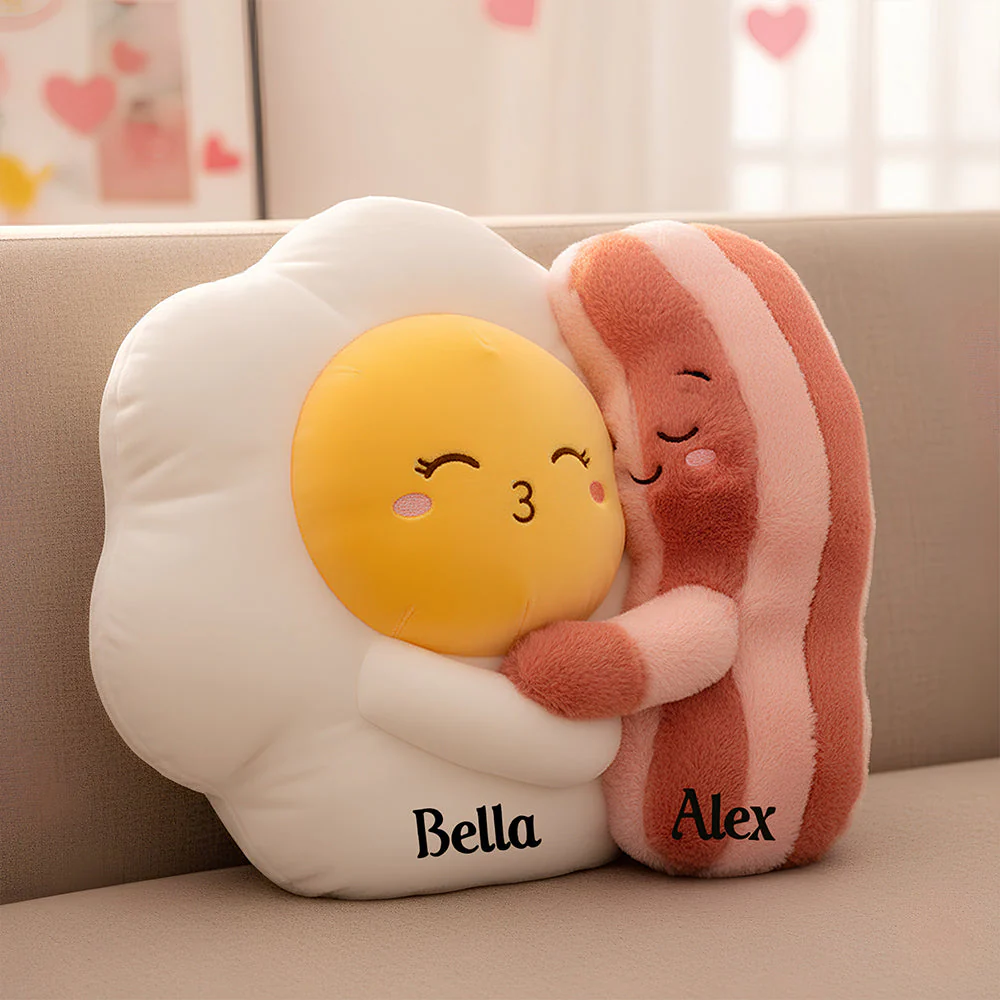 Foodaholic Custom Shape Food Pillow, Valentines Gift For Couples, Personalized Gifts For Couple