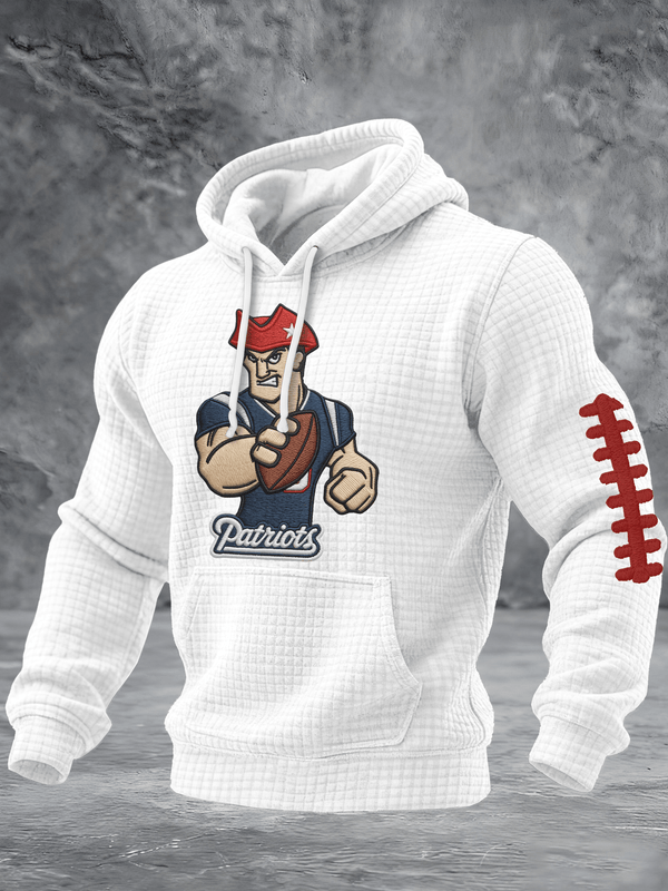 Red White Blue Football Shirt The Big Game Football 2026 Printed Hoodie American Football Jersey