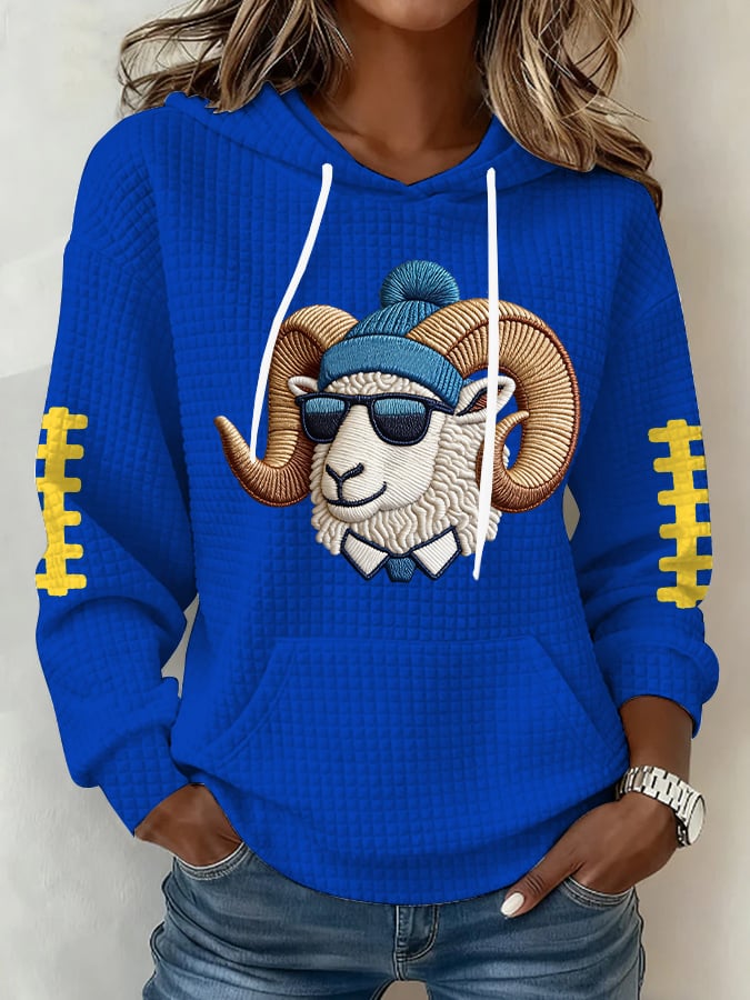 Rams Mascot Football Hoodie, American Football Shirt The Big Game Football 2026, Football Fans Printed Shirt