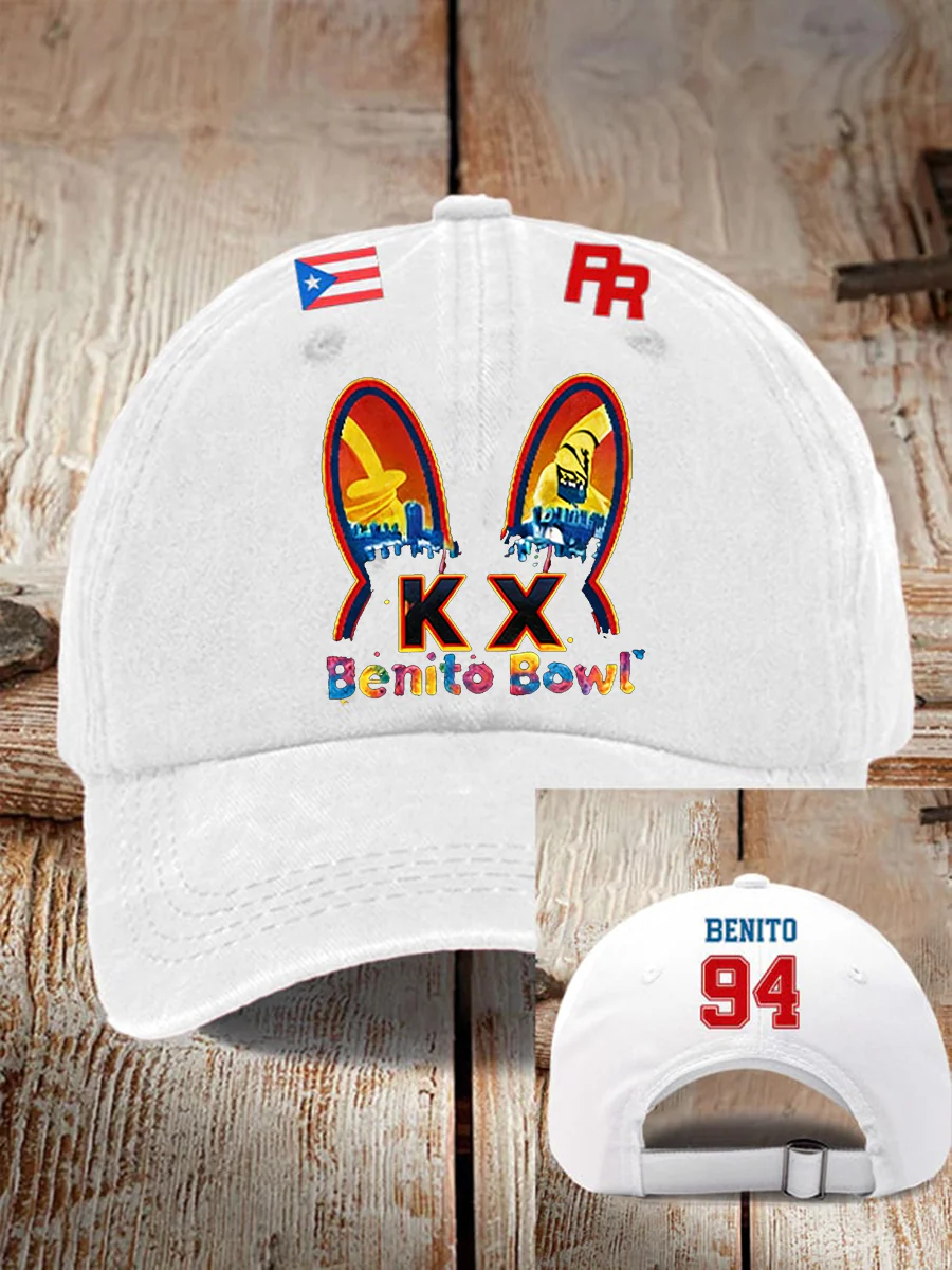 Puerto Rico Flag Unisex Bunny Football Music Lover Printed Hat, Mens Dad Hat Baseball Hat Cap