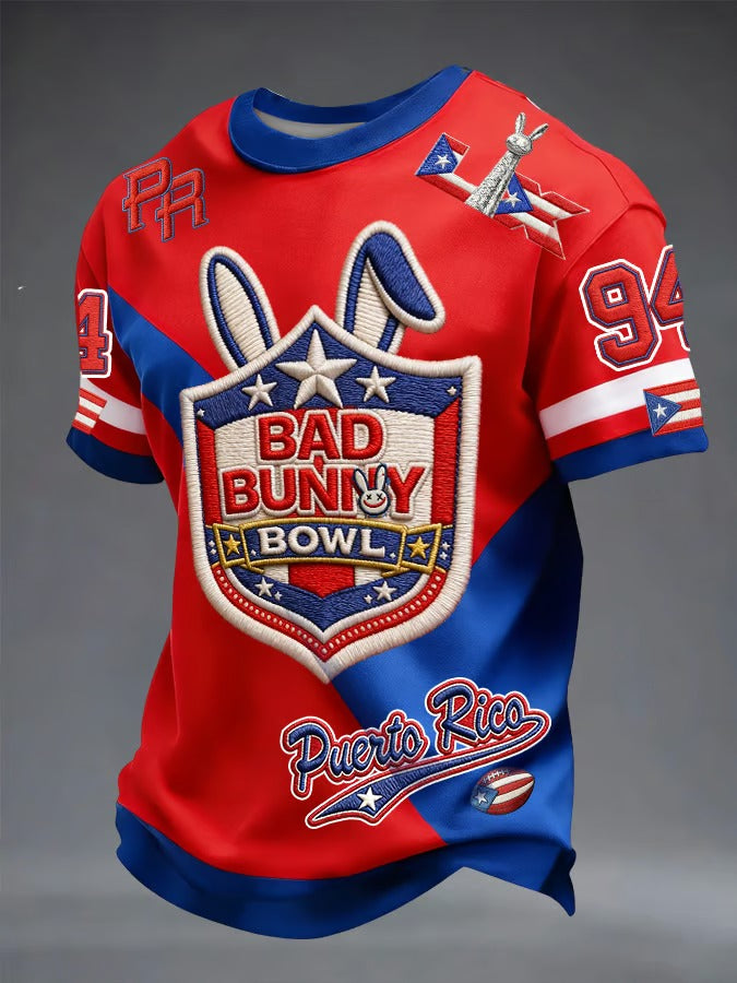 Bad Bunny Bowl Benito Bowl 94 Football Tee, Bad Bunny Football Tee, LX Super Bad Game Day Bunny Shirt