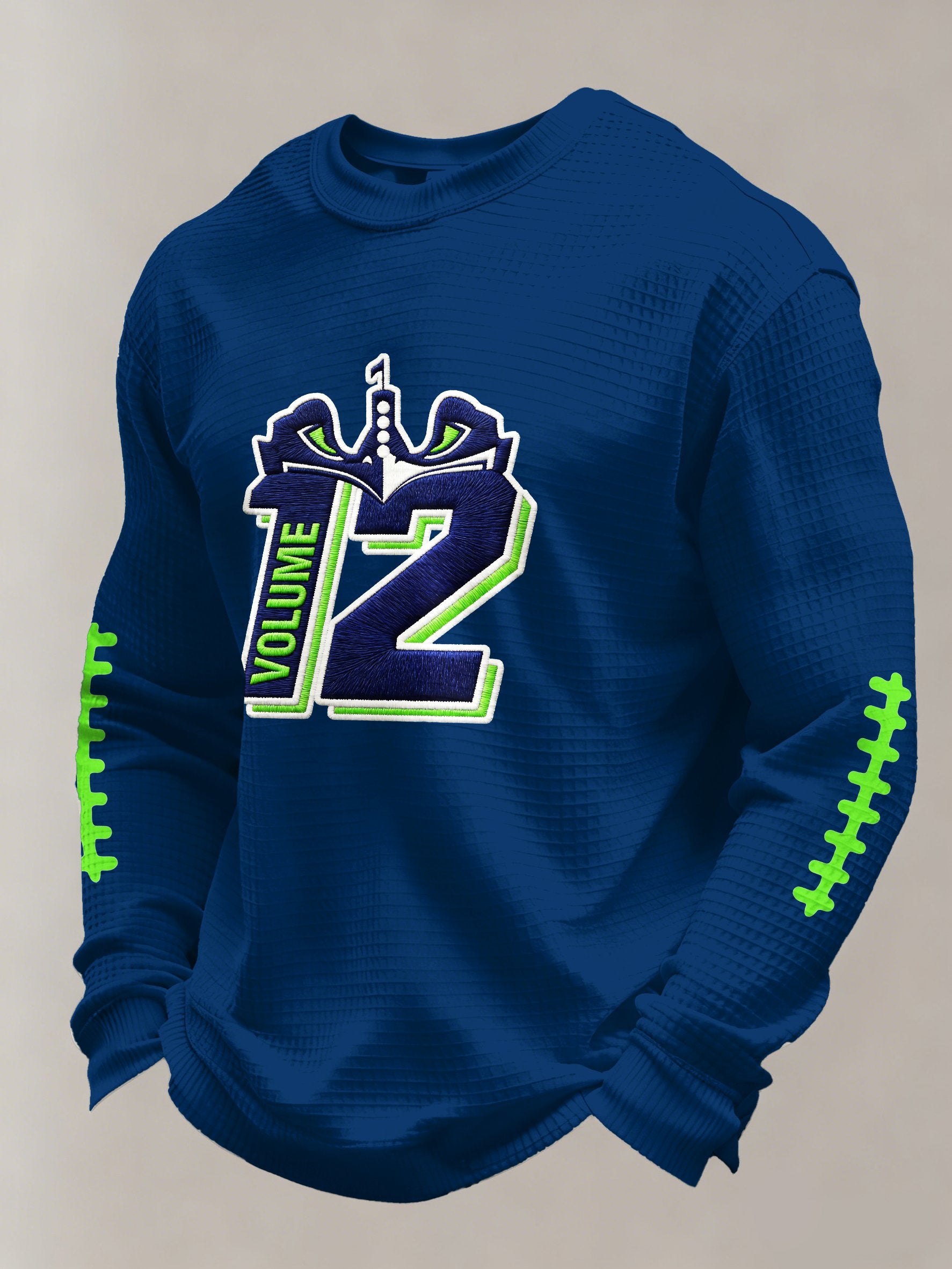 12 Hawk American Football Team Print T-Shirt, Long Sleeve Football Shirt, Gift Ideas For Football Fans